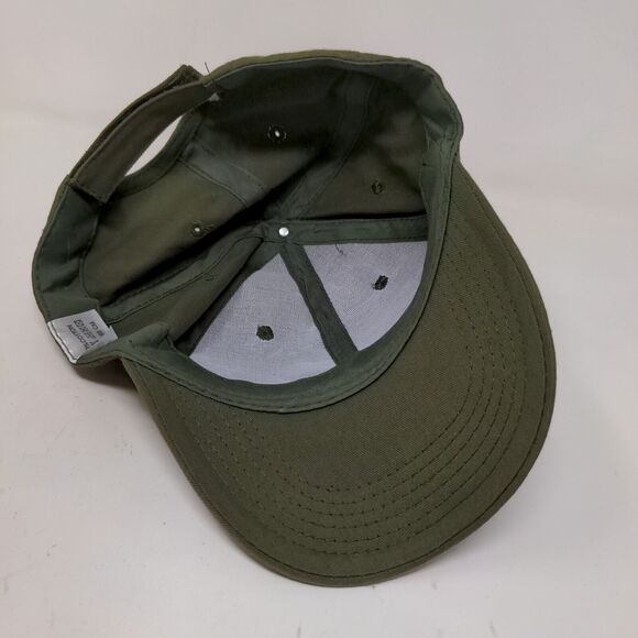 Unbranded Men's Strapback Hat Green Size 58CM Blank 100% Cotton - Picture 6 of 7